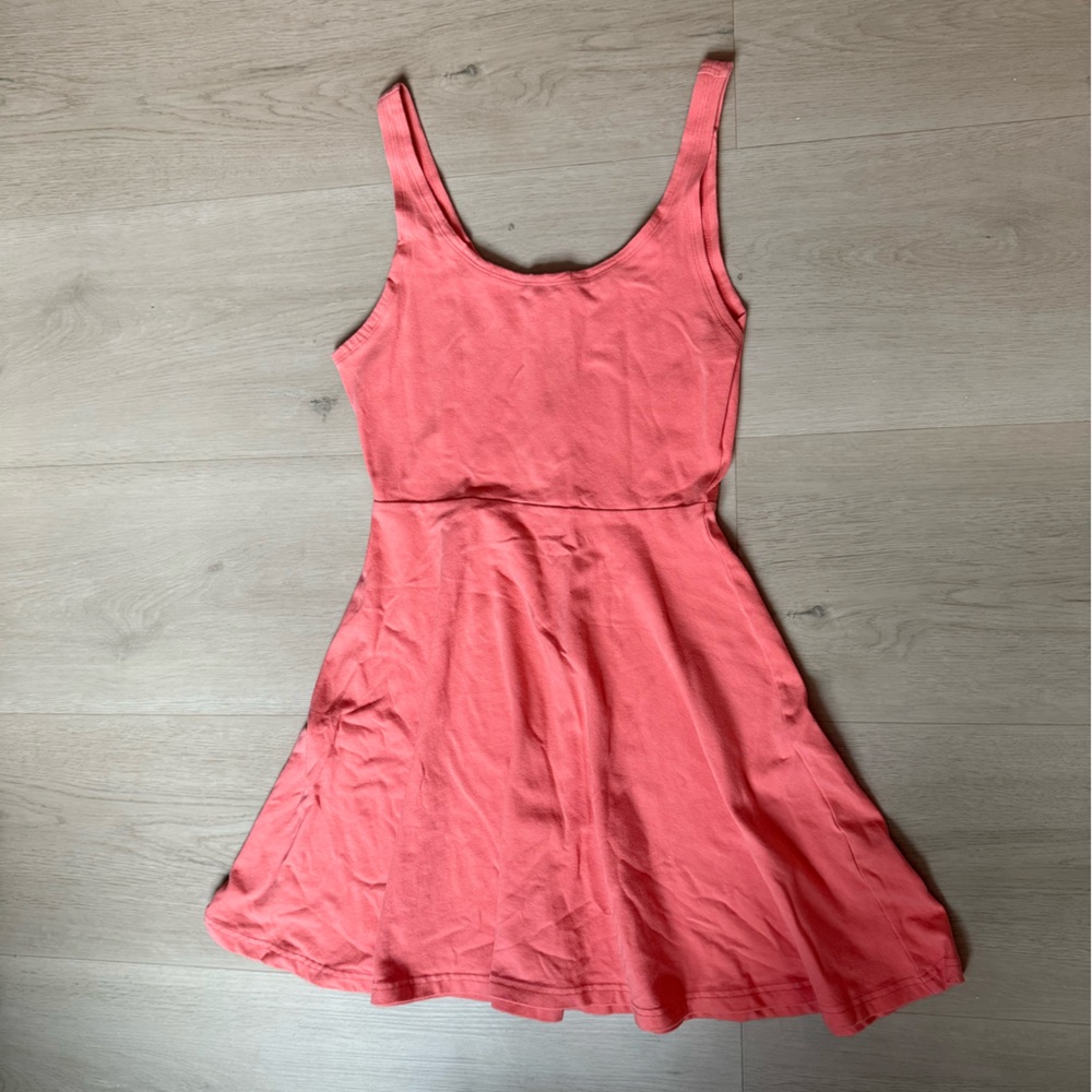 Express Vibrant Coral dress